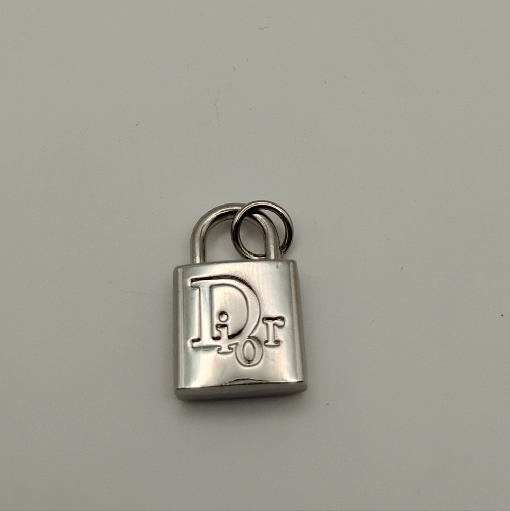 Dior Silver Lock Charm AUTHENTIC - Picture 3 of 3